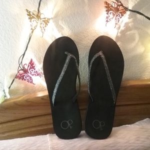 NEW Ocean Pacific Op SPARKLY FlipFlop Sandals sz11